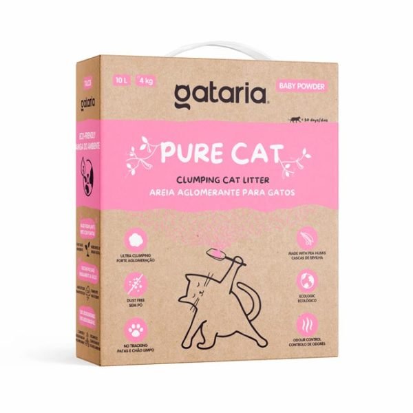 Gataria Pure Cat - Arena ultra-aglomerante (10 L) Talco