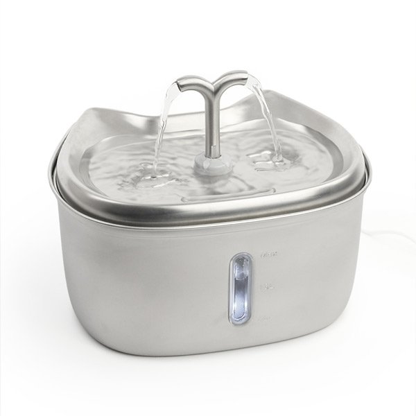 Fonte de água KITTO em aço inoxidável 2,5 L